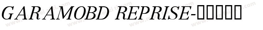 GARAMOBD REPRISE字体转换